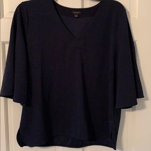 Ann Taylor knit blouse Navy blue size XL